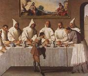 Francisco de Zurbaran St Hugo of Grenoble in the Carthusian Refectory (mk08) oil painting picture wholesale